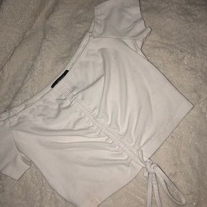 Forever 21 - Off the shoulder crop top with ties